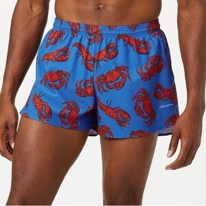 Vibrant Blue Crab BOA Athletic Split Shorts